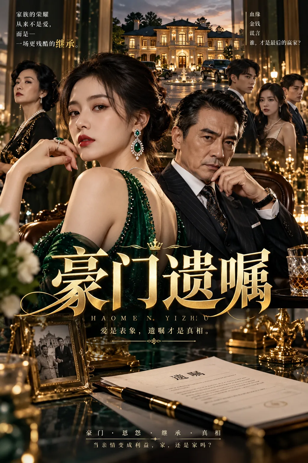 HeyFafi短剧 豪门遗嘱 AI漫剧封面